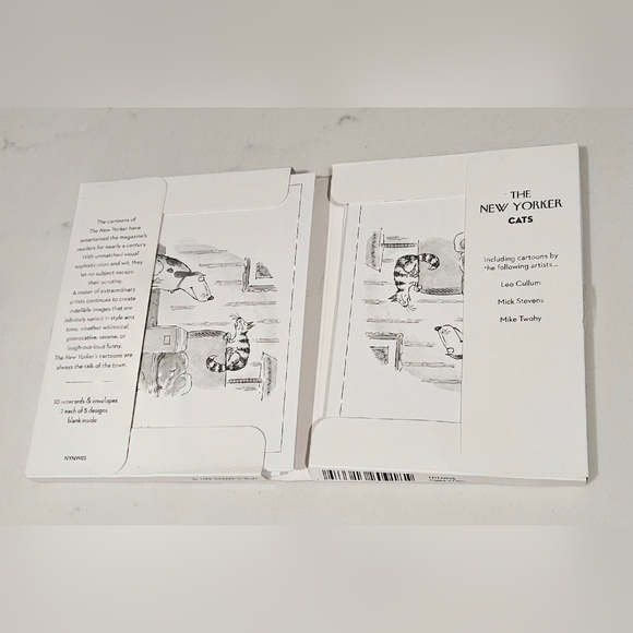The New Yorker Cat Cartoons Notecard Wallet Pack of 10 Cards & Envelopes Blank - Picture 3 of 8
